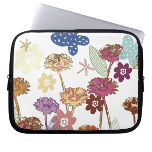 Protection Pour Ordinateur Portable Floral décoratif