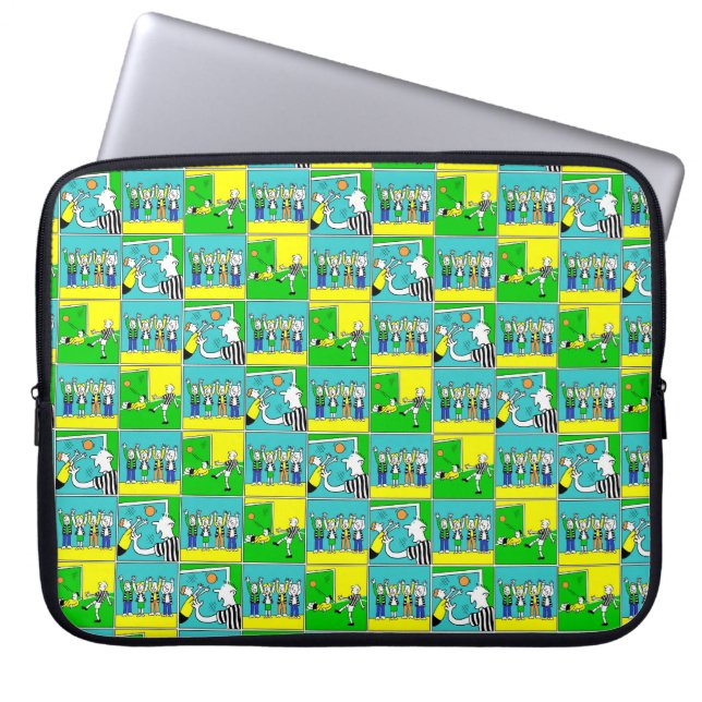 Protection Pour Ordinateur Portable Footballeurs et fans (Devant)