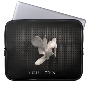 Protection Pour Ordinateur Portable Fouet de motocross ; Noir frais
