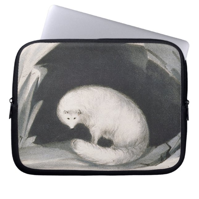 Protection Pour Ordinateur Portable Fox arctique, de 'récit d'un deuxième voyage (Devant)