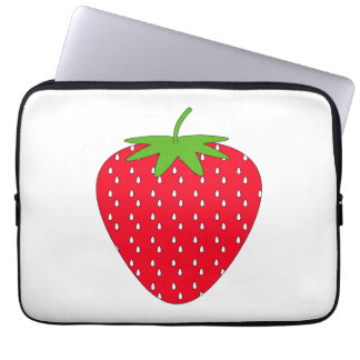 Protection Pour Ordinateur Portable Fraise rouge