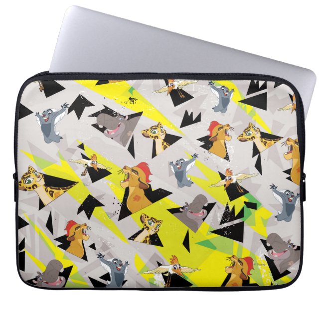 Protection Pour Ordinateur Portable Garde-lions | Motif triangle (Devant)