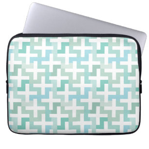 Protection Pour Ordinateur Portable Géométrique vert de Seafoam