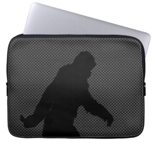 Protection Pour Ordinateur Portable Gone Squatching for on Carbon Fibre Print