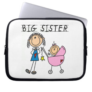 Protection Pour Ordinateur Portable Grande Soeur Avec Petits Cadeaux Soeurs