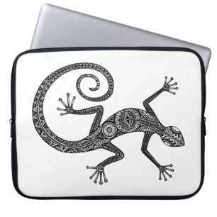 Protection Pour Ordinateur Portable Griffonnage de lézard ou de salamandre