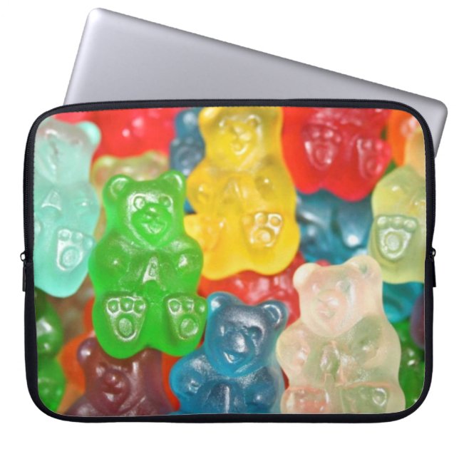 Protection Pour Ordinateur Portable Gros ours gommeux motif pour grand & petit, bonbon (Devant)