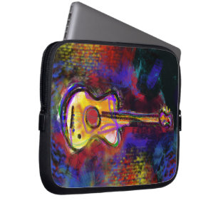 Protection Pour Ordinateur Portable guitare d'art coloré