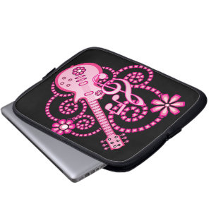 Protection Pour Ordinateur Portable Guitare Girlie