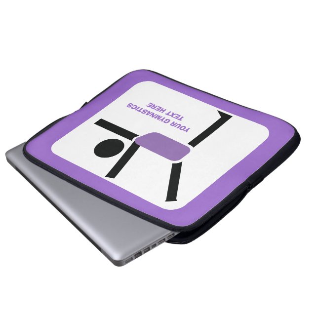 Protection Pour Ordinateur Portable Gymnastique cadeaux, gymnastique artiste sur mesur (Devant bas)