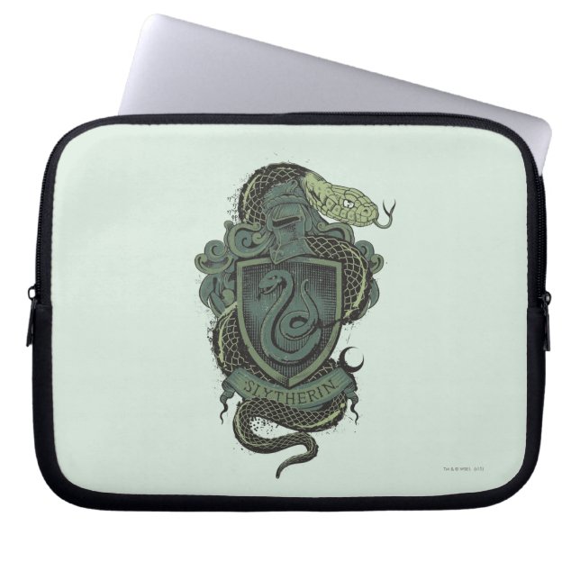 Protection Pour Ordinateur Portable Harry Potter  | Blason de Serpentard (Devant)