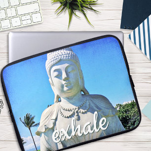 Protection Pour Ordinateur Portable Hawaii Tropical Buddha Photo Exhale Citation Scrip