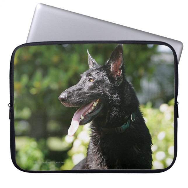 Protection Pour Ordinateur Portable Headshot 2 de berger allemand (Devant)