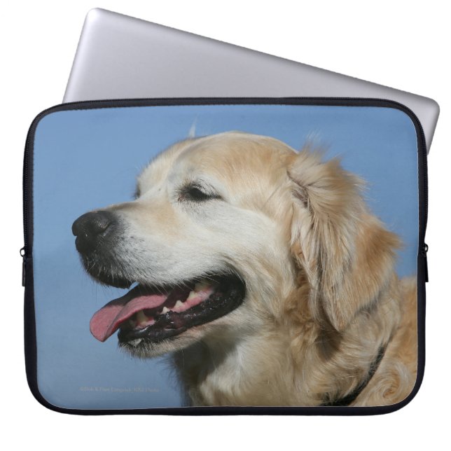Protection Pour Ordinateur Portable Headshot 4 de golden retriever (Devant)