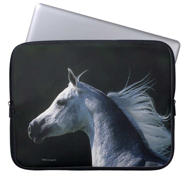 Protection Pour Ordinateur Portable Headshot arabe 2 de cheval (Devant)