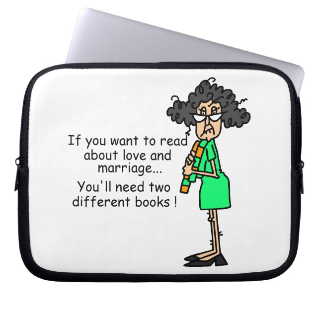 Protection Pour Ordinateur Portable Humour d'amour et de mariage (Devant)