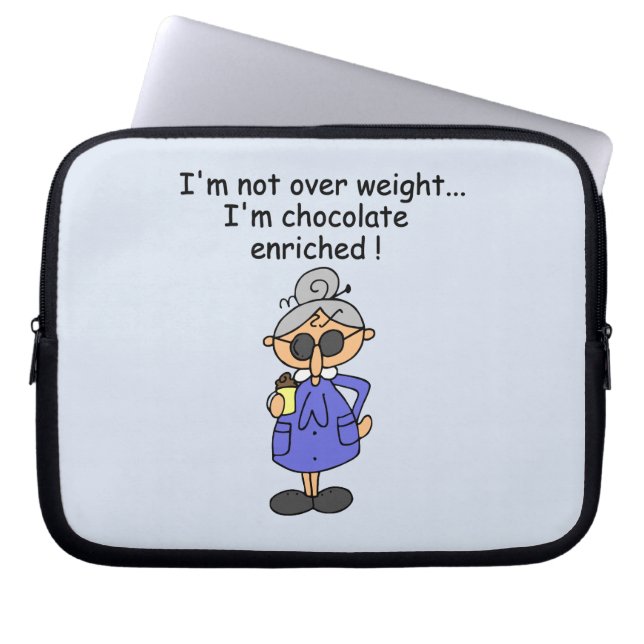 Protection Pour Ordinateur Portable Humour enrichi par chocolat (Devant)