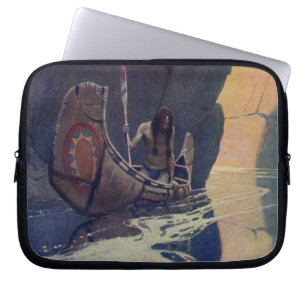 Protection Pour Ordinateur Portable Illustration d'art de N. C. Wyeth de pagaie de can