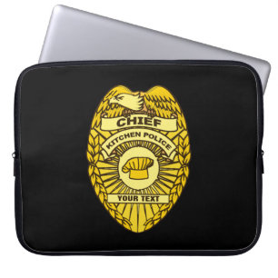Protection Pour Ordinateur Portable Insigne du chef de la police de cuisine