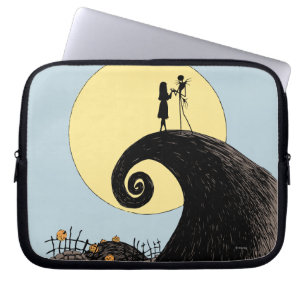 Protection Pour Ordinateur Portable Jack et Sally   Silhouette de lune