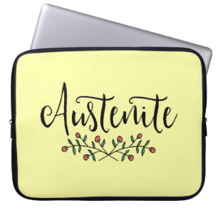Protection Pour Ordinateur Portable Jane Austen Floral Austenite