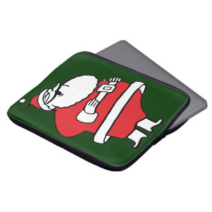 Protection Pour Ordinateur Portable Joli Père Noël joyeux dessin animé riant Ho Ho Ho