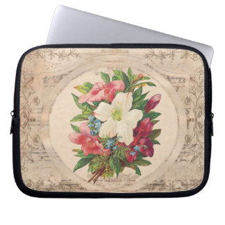 Protection Pour Ordinateur Portable Jolies fleurs antiques