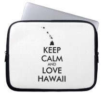 KEEP CALM et LOVE HAWAII personnalisables
