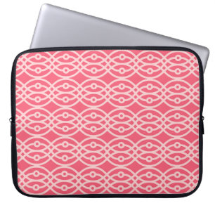 Protection Pour Ordinateur Portable Kimono imprimé, corail rose profond