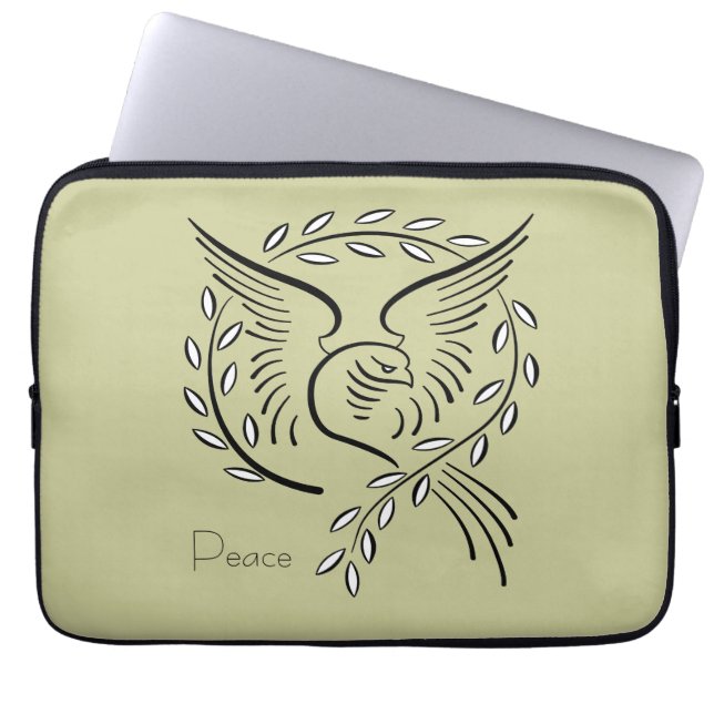 Protection Pour Ordinateur Portable La colombe de la paix (Devant)