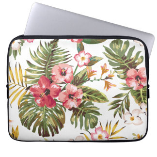 Protection Pour Ordinateur Portable La ketmie tropicale fleurit la douille florale
