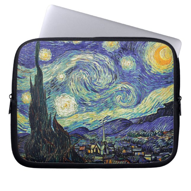 Protection Pour Ordinateur Portable La nuit étoilée de Van Gogh (Devant)