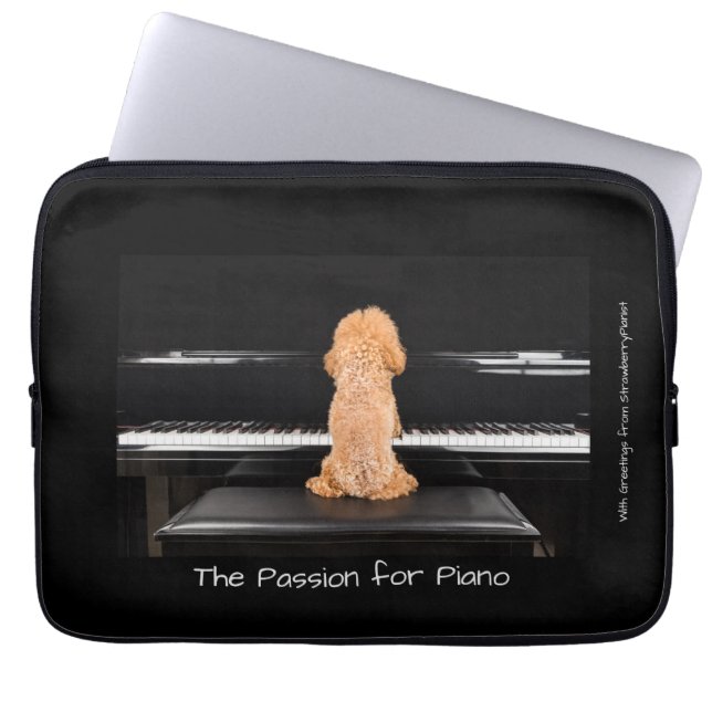 Protection Pour Ordinateur Portable La passion pour le piano (Devant)