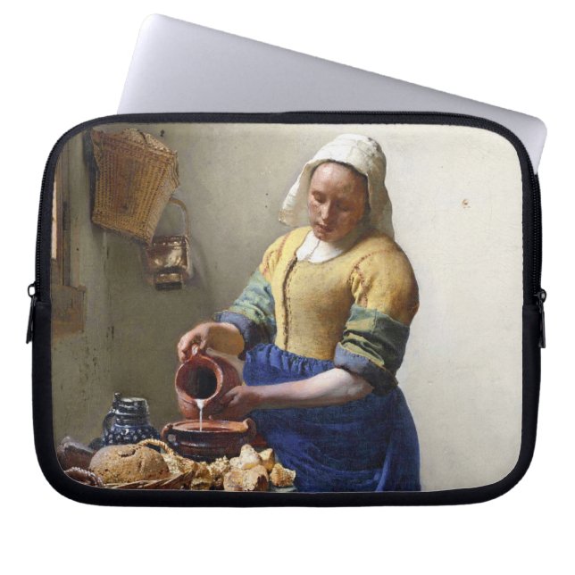 Protection Pour Ordinateur Portable La trayeuse, c.1658-60 (huile sur la toile) (Devant)