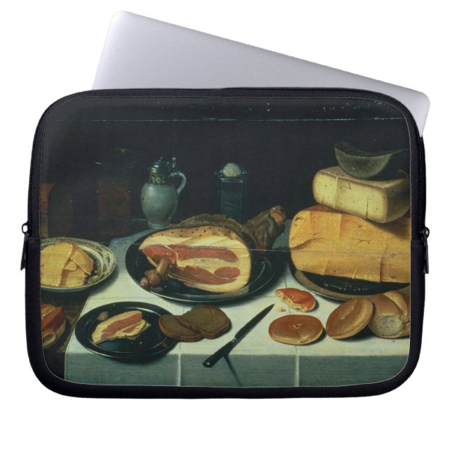 Protection Pour Ordinateur Portable La vie toujours avec du jambon (huile sur le (Devant)