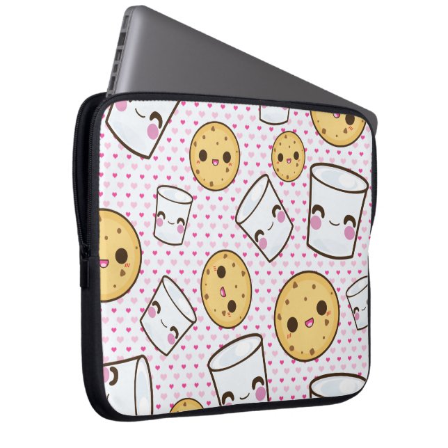 Protection Pour Ordinateur Portable Lait et biscuits (Devant droit)