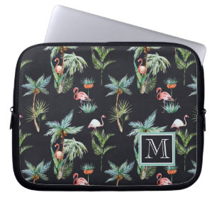 Protection Pour Ordinateur Portable Le motif   de paume d'aquarelle ajoutent votre