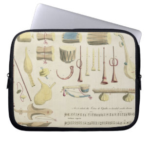 Protection Pour Ordinateur Portable Les instruments de musique indiens, plaquent 23 de