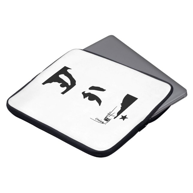 Protection Pour Ordinateur Portable Les yeux et la signature de Hugo Chavez (Devant haut)