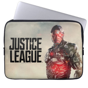 Protection Pour Ordinateur Portable Ligue de Justice   Cyborg Sur Le Champ De Bataille