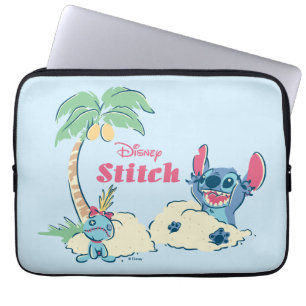 Protection Pour Ordinateur Portable Lilo & Stitch   Ohana signifie famille