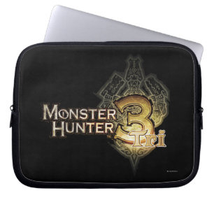 Protection Pour Ordinateur Portable Logo de chasseur de monstre tri