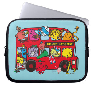 Protection Pour Ordinateur Portable M. Men & Little Miss Bus