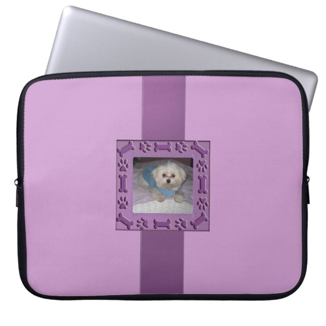 Protection Pour Ordinateur Portable Ma douille d'ordinateur portable de chiot (Devant)
