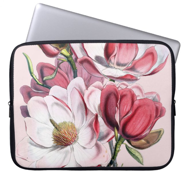Protection Pour Ordinateur Portable Magnolia rose (Devant)