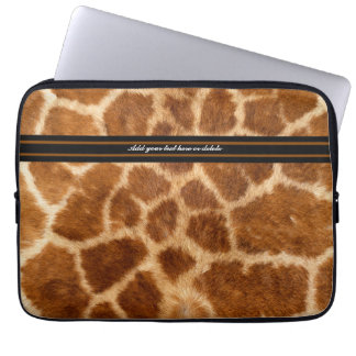 Protection Pour Ordinateur Portable Manche à fourrure Giraffe - Personnaliser