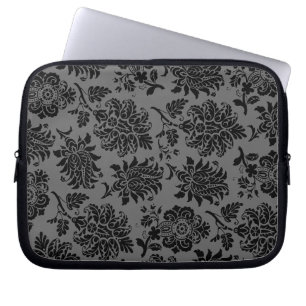 Protection Pour Ordinateur Portable Manche d'ordinateur portable noir Damask
