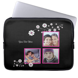 Protection Pour Ordinateur Portable Manche Modèle photo triple rose épicé