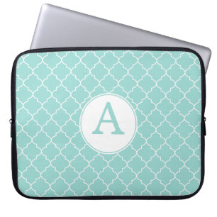 Protection Pour Ordinateur Portable Manche pour ordinateur portable Aqua Lace Monogram