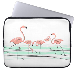 Protection Pour Ordinateur Portable Manche pour ordinateur portable Flamant rose Ocean